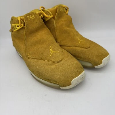 Talla 11 - Air Jordan 18 Retro Gamuza Amarilla Foto 1 de 4