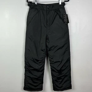 NEW LONDON FOG BLACK SNOW PANTS LARGE (14-16) - Picture 1 of 3