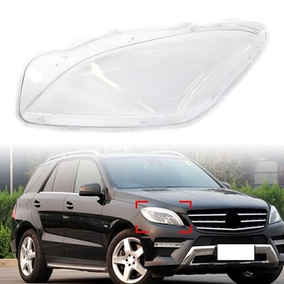 Right Side Front Headlight Headlamp Clear Lens Cover Fit Mercedes W166 2012-2015 - Image 1 of 4