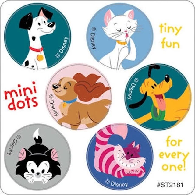 60 adesivos Disney para gatos e cachorros festa favores pré-escolares suprimentos para professores Plutão Lady - Imagem 1 de 1