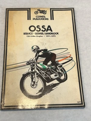 Manual de reparación de servicio OSSA Clymer Publication 125-250CC individuales 1971-72 Foto 1 de 4