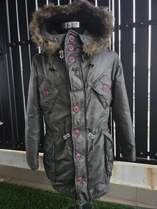 OG DENIME Military Tactical Winter Parka Olive Green Multi Pockets Flight Jacket - Picture 1 of 13