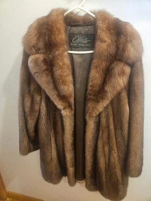 Mink Jacket by O'Neils Fur Salon NATURAL MAHOGANY BROWN FEMALE Protective Cover - Image 1 of 4