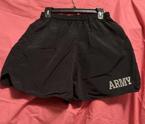 Pantalones Cortos de Correr Vintage Army Surplus Negros Para Hombre Talla Grande - Imagen 1 de 7