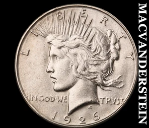 1926-S Peace Dollar - Scarce Better Date No Reserve #D3719 - Picture 1 of 2