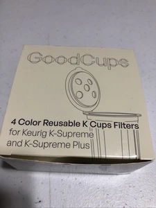4 Reusable K Cups for Keurig K Supreme, K Supreme Plus,4 colors-NEW - Picture 1 of 2