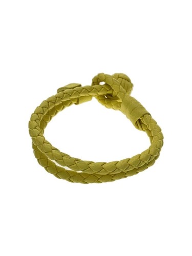 BOTTEGA VENETA Bracciale Pelle YLW Uomo Intrecciato