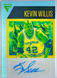 2019-20 Panini Flux Silver Prizm Auto Kevin Willis San Antonio Spurs - Picture 1 of 1