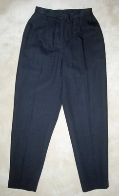 NUEVO SIN ETIQUETAS RENA ROWAN Negro Lana Vestido Pantalón Pantalones Pantalones 8P Petite Foto 1 de 3