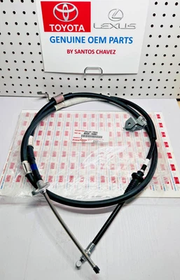 Cable de freno de estacionamiento trasero Tacoma 2005-2015 pieza original OEM 46420-04081 Foto 1 de 4