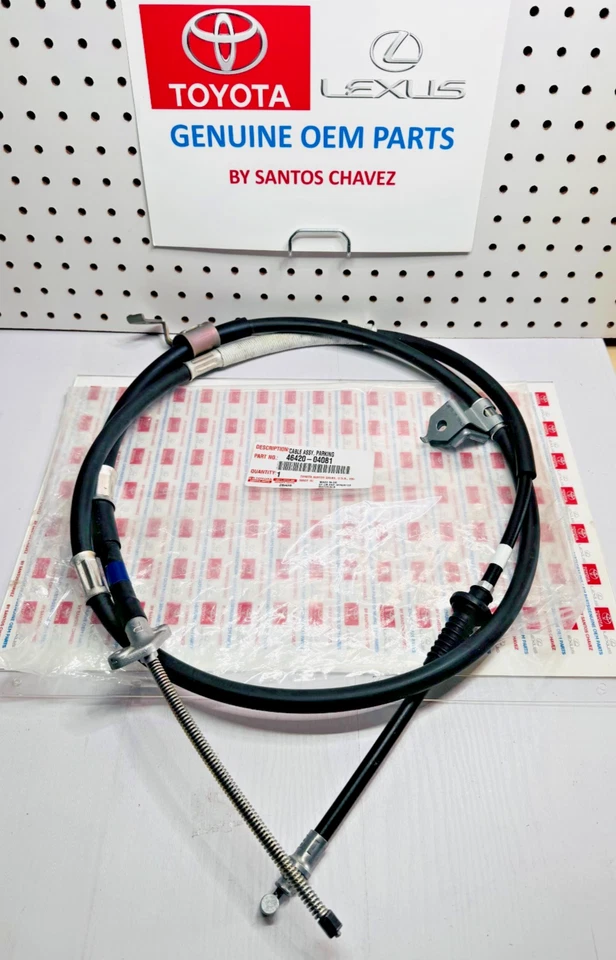 Cable de freno de estacionamiento trasero Tacoma 2016-2023 pieza original OEM 46420-04131 Foto 1 de 4