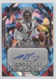 Panini Prizm Franchise Legends Signatures Blue Ice 2023/99 Michael Vick automático - Imagen 1 de 3