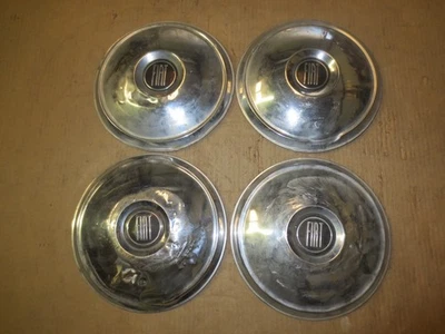 Fiat Hubcap Rim Wheel Lug Cover Center Hub Cap OEM USED 10 1/4" SET - Image 1 of 4