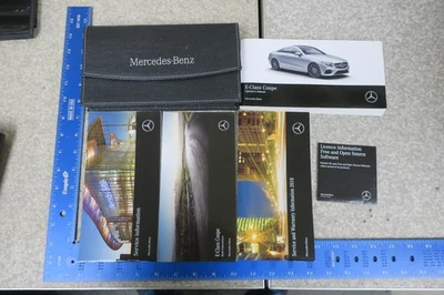 Mercedes Benz E300 E400 cupé manual del propietario 2018 juego de libros 18 envío gratuito OM934 Foto 1 de 2