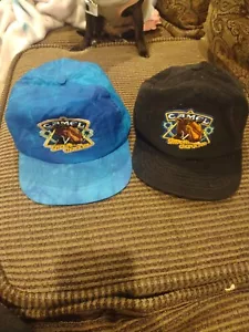 2 Vtg Joe Camel Cigarettes Smooth Character Snap Back Hat Tie dye and black sua - Picture 1 of 6