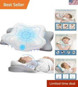 Cervical Pillow Memory Foam Queen Size Neck Shoulder Pain Relief Side Back - Picture 1 of 10
