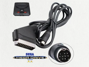 SEGA MEGADRIVE 2 Console SCART LEAD Cable TV Sega MD II - UK Seller - Picture 1 of 4