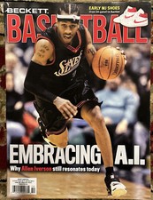 Beckett Basketball Monthly Price Guide Card Magazine OCT 2023 Allen Iverson