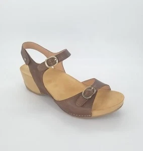 8488 Dansko Womens Tricia Milled Burnished Brown Sandal Size 40 EU 9.5-10 US - Bild 1 von 9