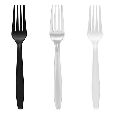 1000 PCS Disposable Plastic Cutlery - Dinner Spoons, Forks or Knives - Image 1 of 4