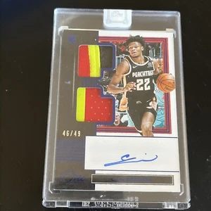 2019-20 Panini One and One - Rookie Dual Multi Color Jersey Auto Cam Reddish /49 - Bild 1 von 2