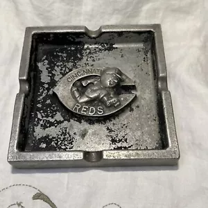 1970s X Rare Cincinnati OH Big Red Machine Reds Baseball Cigar Ashtray “Heavy” - Picture 1 of 8