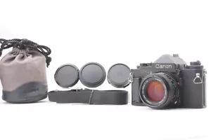 【N MINT Lens】 Canon New F-1 Eye Level SLR Camera NFD New FD 50mm F1.4 From Japan - Picture 1 of 19