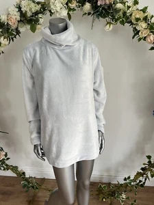 JOULES Avalyn Jersey Acogedor Vellón Talla L Azul Claro Acero NUEVO FREEPOST OB29 - Imagen 1 de 14