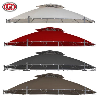 Ersatzdach für Pavillon rund ⌀3,5m wasserdicht Gartenpavillon Dachhaube Farbwahl - Bild 1 von 4