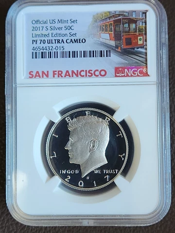 2017-S Kennedy Silver Proof Half Dollar NGC PF70 Ultra Cameo Limited Edition Set Cover