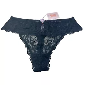 Savage X Fenty Women's Size 3X Panty Thong Lace Black New With Tags - Picture 1 of 12