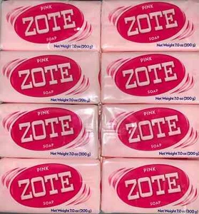 8 Pack - ZOTE PINK SOAP - Laundry Soap - 7oz Bars - 200g - Picture 1 of 2