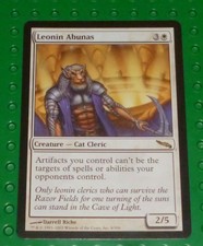 MAGIC THE GATHERING TCG CARD - Mirrodin  "Leonin Abunas" Rare MTG53
