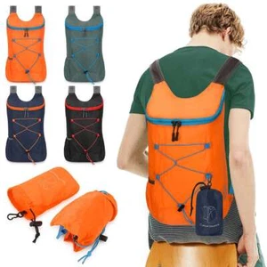 Foldable Outdoor Backpack Men Women Hiking Bag Camping Essential Rucksack Bag - Picture 1 of 16