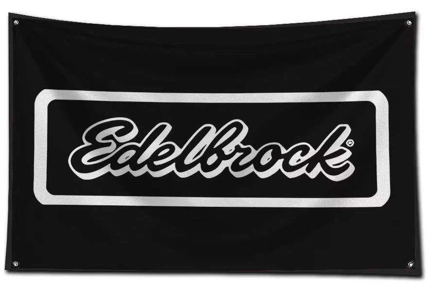 Flag - Edelbrock * Black * Performance at its BEST! Ships Worldwide & FREE to US - Image 1 of 2
