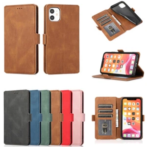 Magnetic Card Slot Wallet Phone Case for iPhone 15 16 ProMax & Samsung S24 S23 - Picture 1 of 19