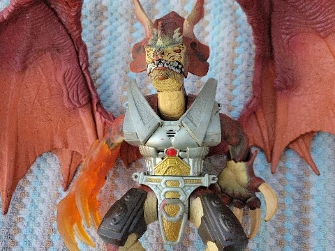 VINTAGE DUEL MASTERS DELUXE ELECTRONIC HUGE BOLSHACK DRAGON FIGURE2004 Cover