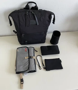 Dagne Dover Large Indi Diaper Backpack Neoprene Black Bag NY Can Pick Up UWS - Picture 1 of 14