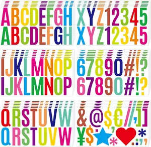 600Pcs Letter Stickers Large Bulletin Board Letters 36 Sheets 2.5Inch Alphabet S - Picture 1 of 8