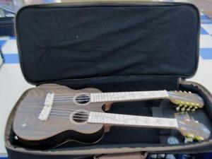 Ortega Guitars HYDRA Double Neck 4-String & 8-String Tenor Ukulele with Case F/S