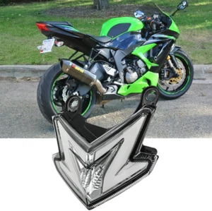 Smoke Rear Tail Light LED Brake Turn Signal For  Z800 2013 2014 Ninj ZX6R/636 - Picture 1 of 17