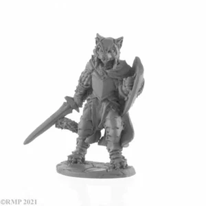 Reaper Miniatures 04051 Catfolk Paladin Metal Dark Heaven Legends Figure (1) - Picture 1 of 5