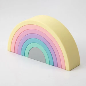 7 Pieces Pink Rainbow Stacker - Picture 1 of 3