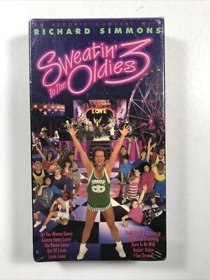 VHS Cassette Tape Richard Simmons Sweatin' to the Oldies 3 New in Sealed Package - Image 1 of 3
