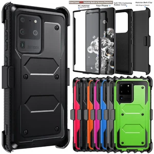 For Samsung Galaxy S20+ S20 Ultra S20 FE Phone Case Shockproof Cover W Belt Clip - Picture 1 of 96