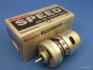 RC Boat (Graupner 6375) Speed 820 BB Turbo Race Brushed Motor 20V Made in Japan - Picture 1 of 8