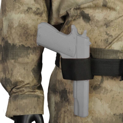 Tactical Hunting Gun Holster Concealed Carry Pistol Holder Fast Belt Gun Pouch - Image 1 of 4