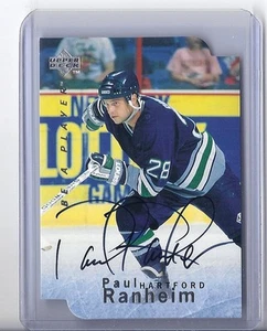 1995-96 UPPER DECK BE A PLAYER PAUL RANHEIM DIE CUT AUTO BAP UD SIGNATURE S87 - Picture 1 of 1