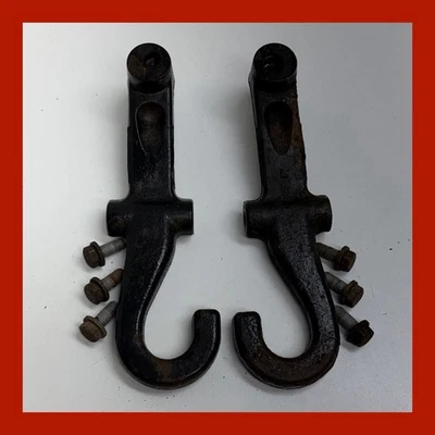 01-06 Chevy Silverado GMC Sierra HD 2500 3500 ganchos de remolque delanteros y herrajes K38 Foto 1 de 4