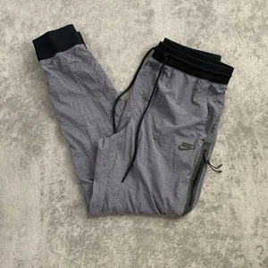 Nike Bonded Woven Jogger Pants Womens Medium Gray Tech Lightweight Athleisure - Picture 1 of 16